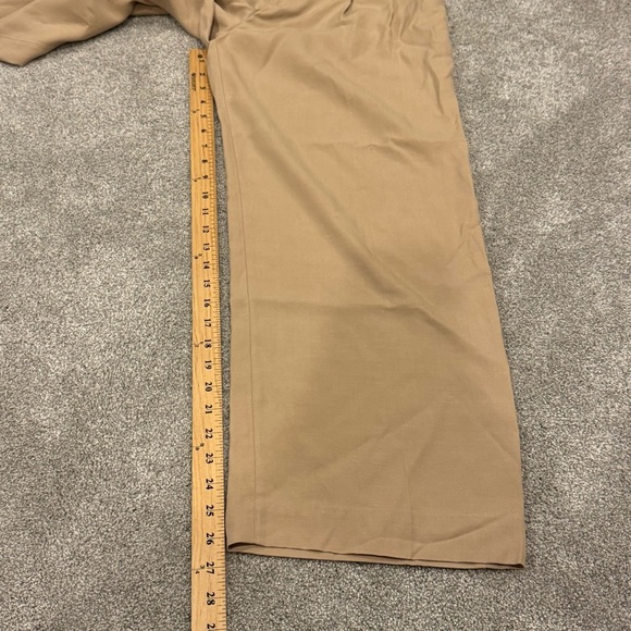 & Other Stories Tailored High Waist Trousers Cropped Beige Size 4 Like New - Picture 11 of 11